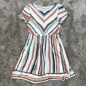Striped Multicolor Mini Dress ~ Women’s Size Small